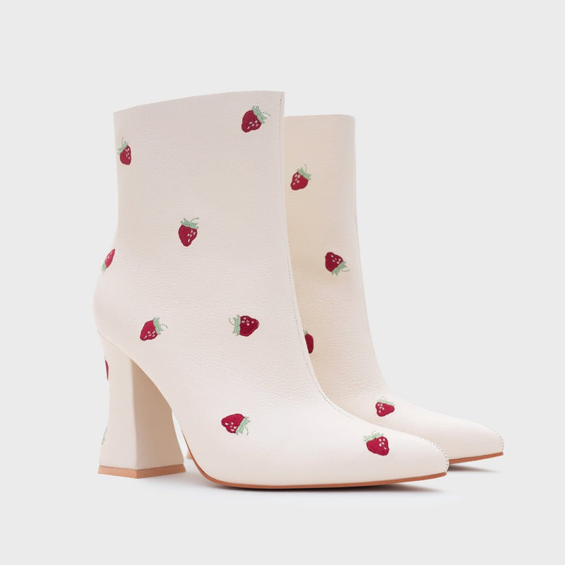 BOTÍN NINETTE STRAWBERRY HUESO 4