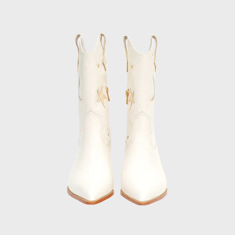 BOTA MEDIA MIDNIGHT COWGIRL HUESO 4