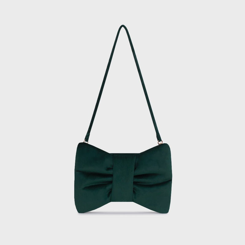 MINI BOW BAG VERDE OSCURO 2