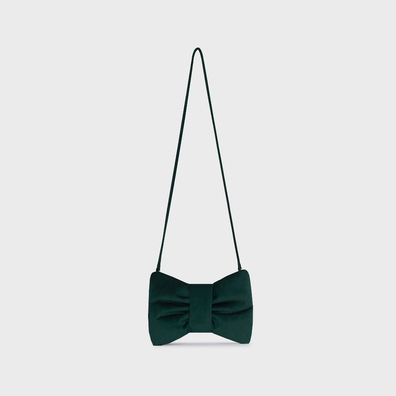 MINI BOW BAG VERDE OSCURO 4