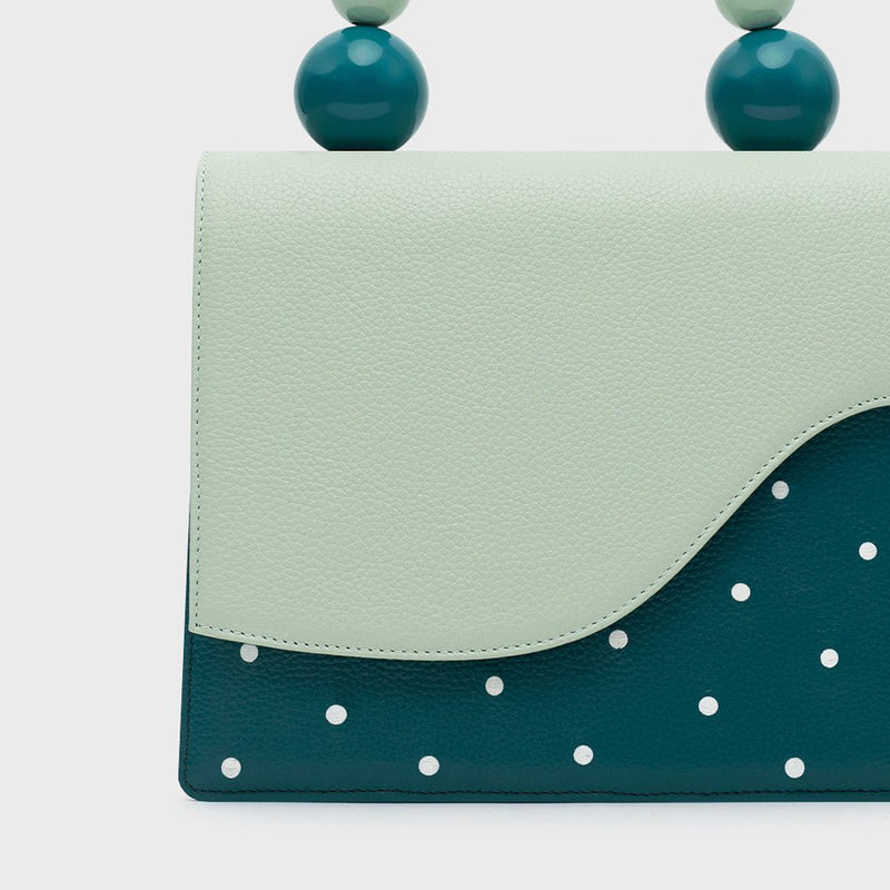 MONA BEADED LUNCH BAG VERDE 3