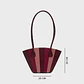 NABILA TRAPEZE BAG BORGOÑA - Miniatura 3