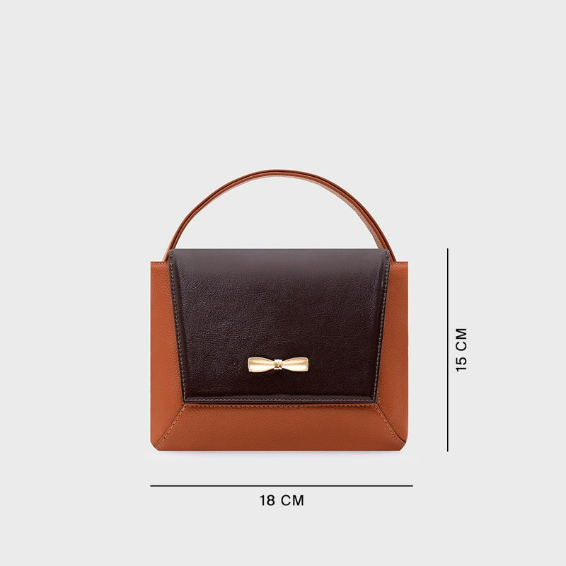 NADIRA FLAP HAND BAG COBRE 5