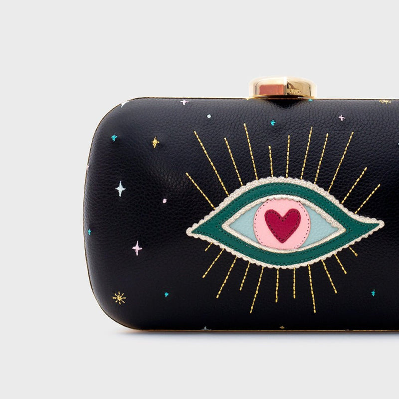 CLUTCH PILLBOX SHAZAM NEGRO 2