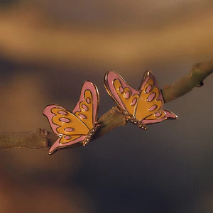 ARETE BUTTERFLIES MAXI AMARILLO