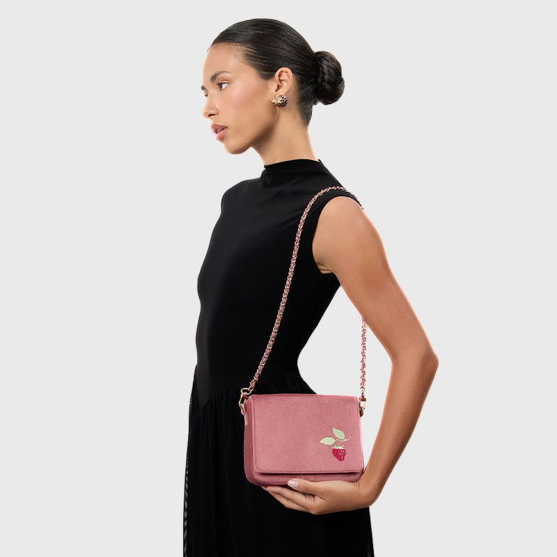 SUNDAE STRAWBERRY MINI BAG ROSA OSCURO 3