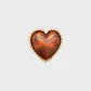 PRENDEDOR CORAZON ENTORCHADO MARRÓN - Miniatura 1