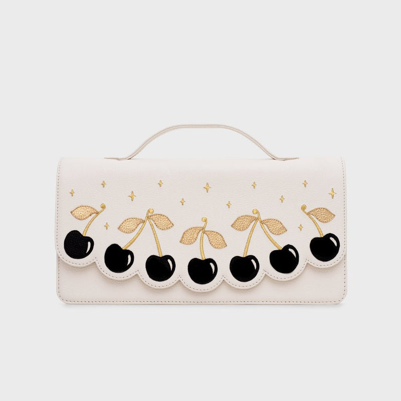 LUCKY CHERRIES RECTANGLE BAG HUESO 1