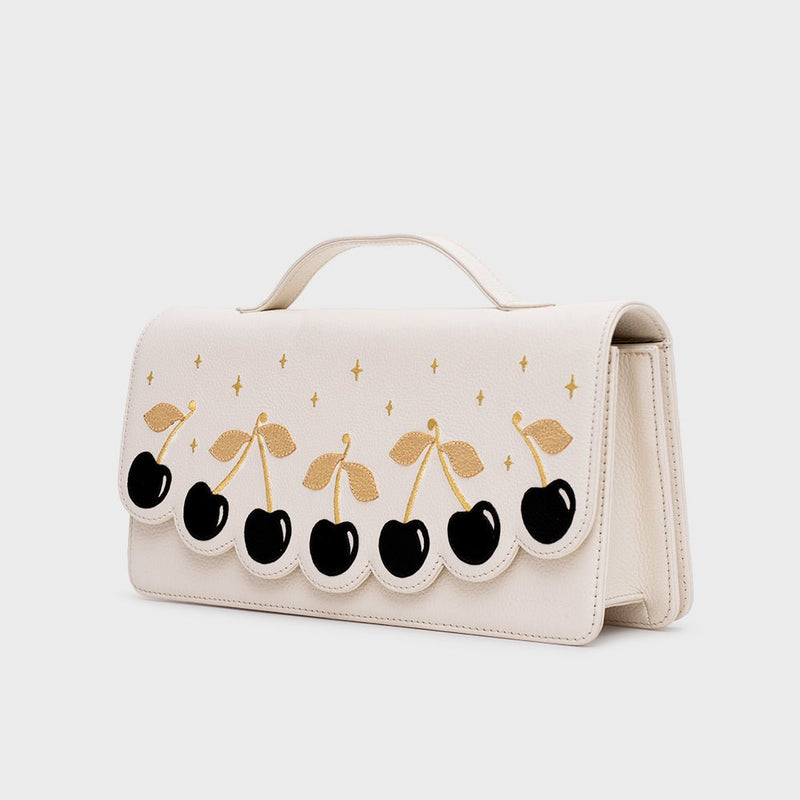 LUCKY CHERRIES RECTANGLE BAG HUESO 2