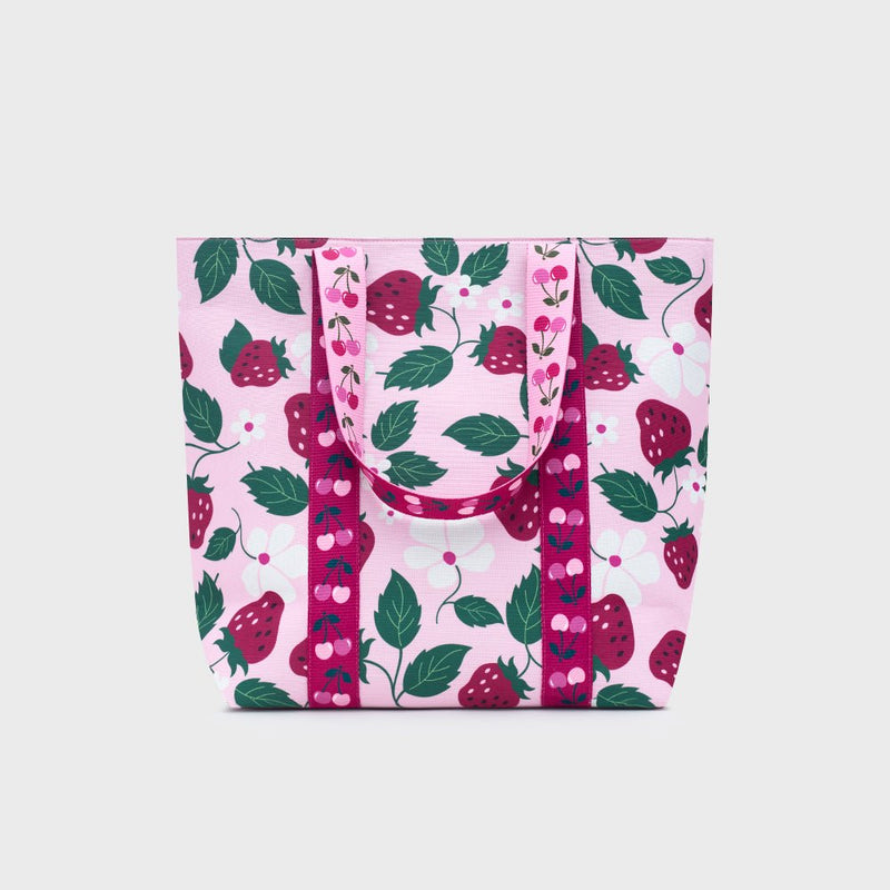 MEDIUM BAG STRAWBERRY ROSA 4