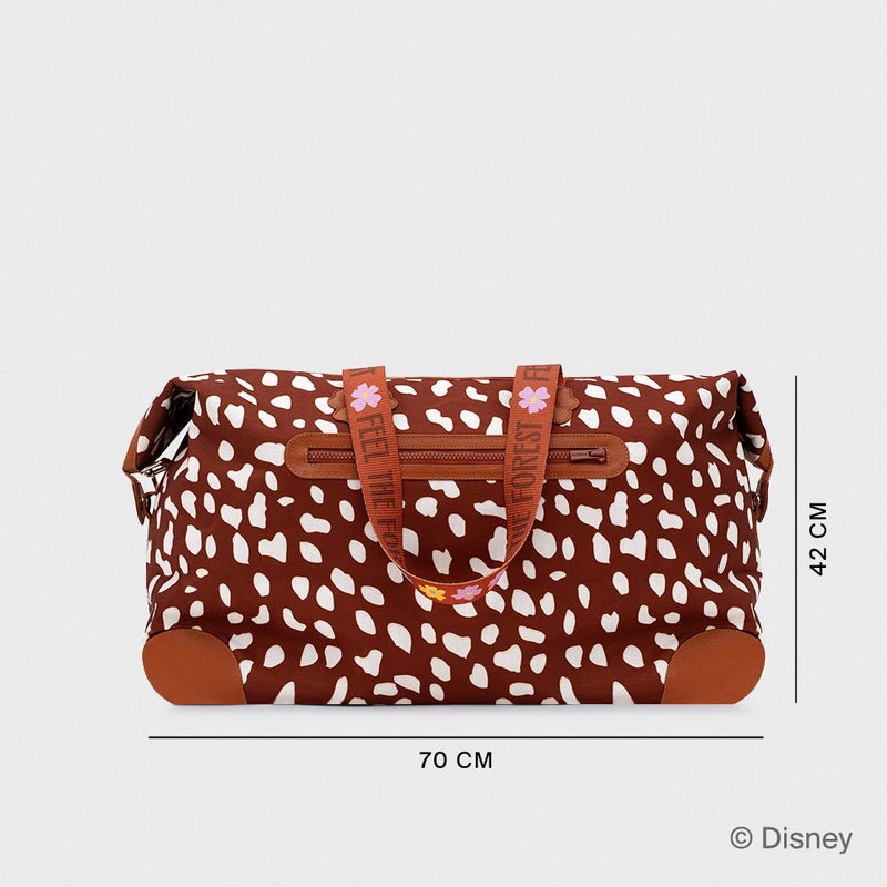 TRAVEL BAG BAMBI PRINT MARRÓN 2