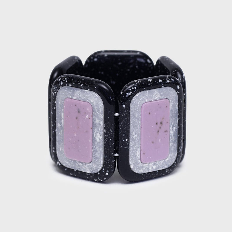 BRAZALETE CORDELIA NEGRO LILA BLANCO 1