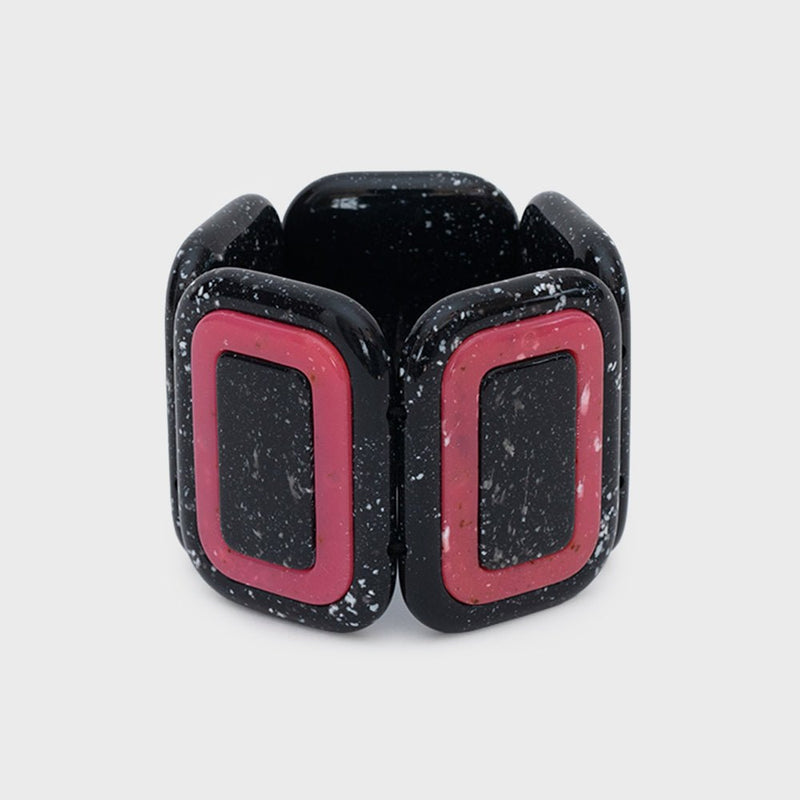 BRAZALETE CORDELIA NEGRO ROSA 1
