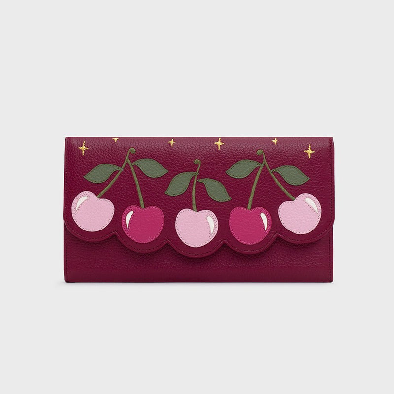 BILLETERA LARGA LUCKY CHERRIES MORA 1