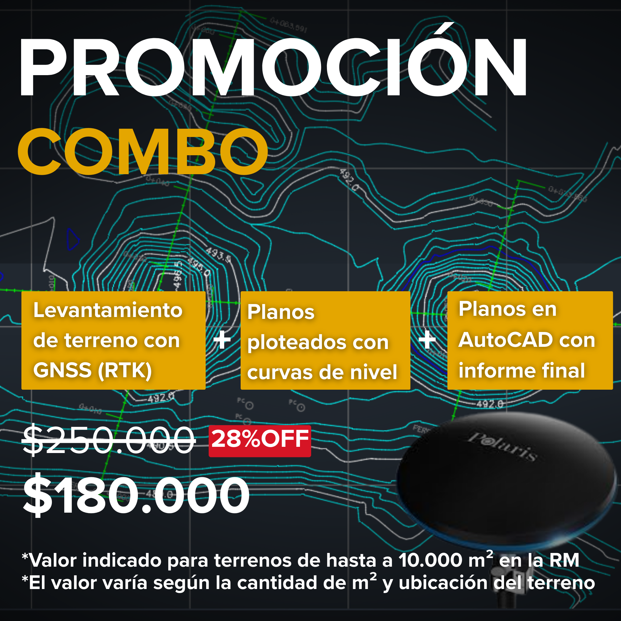 [Promoción] COMBO Tripack topografía 1
