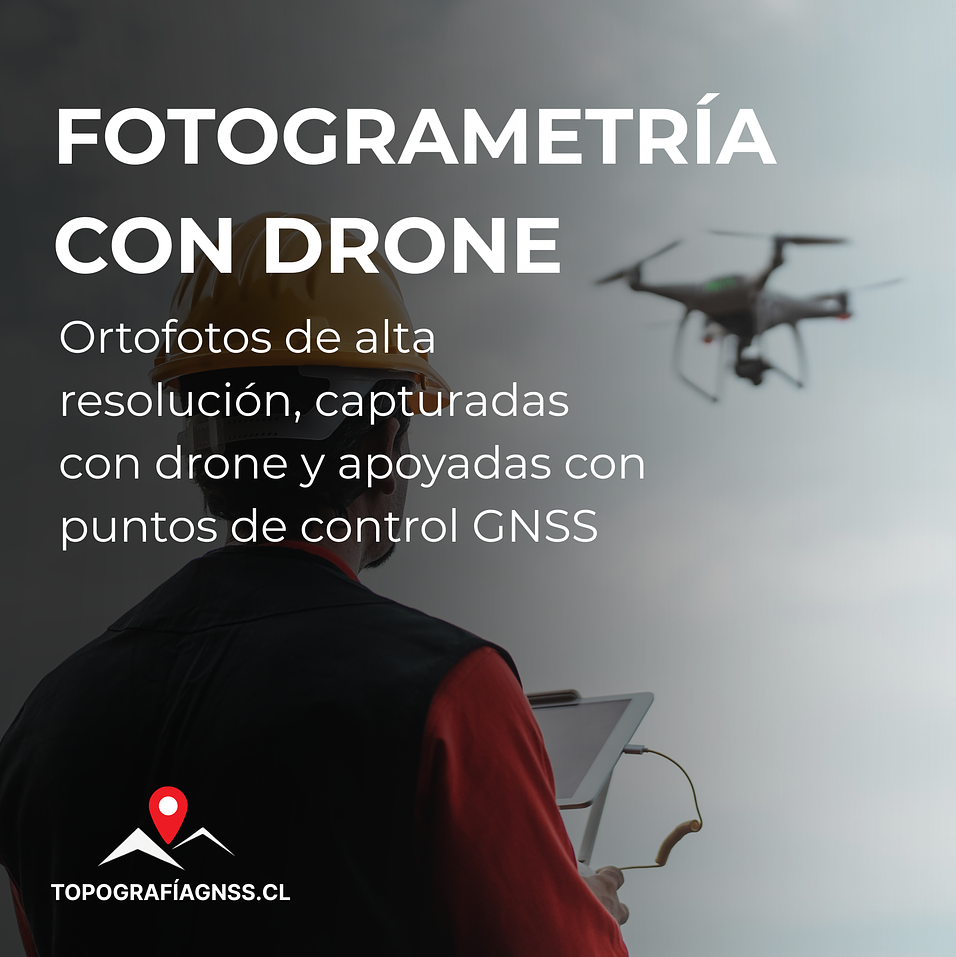 Fotogrametría con drone (ortofoto)