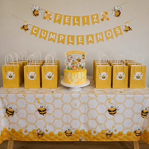 Set de cumpleaños de abeja 