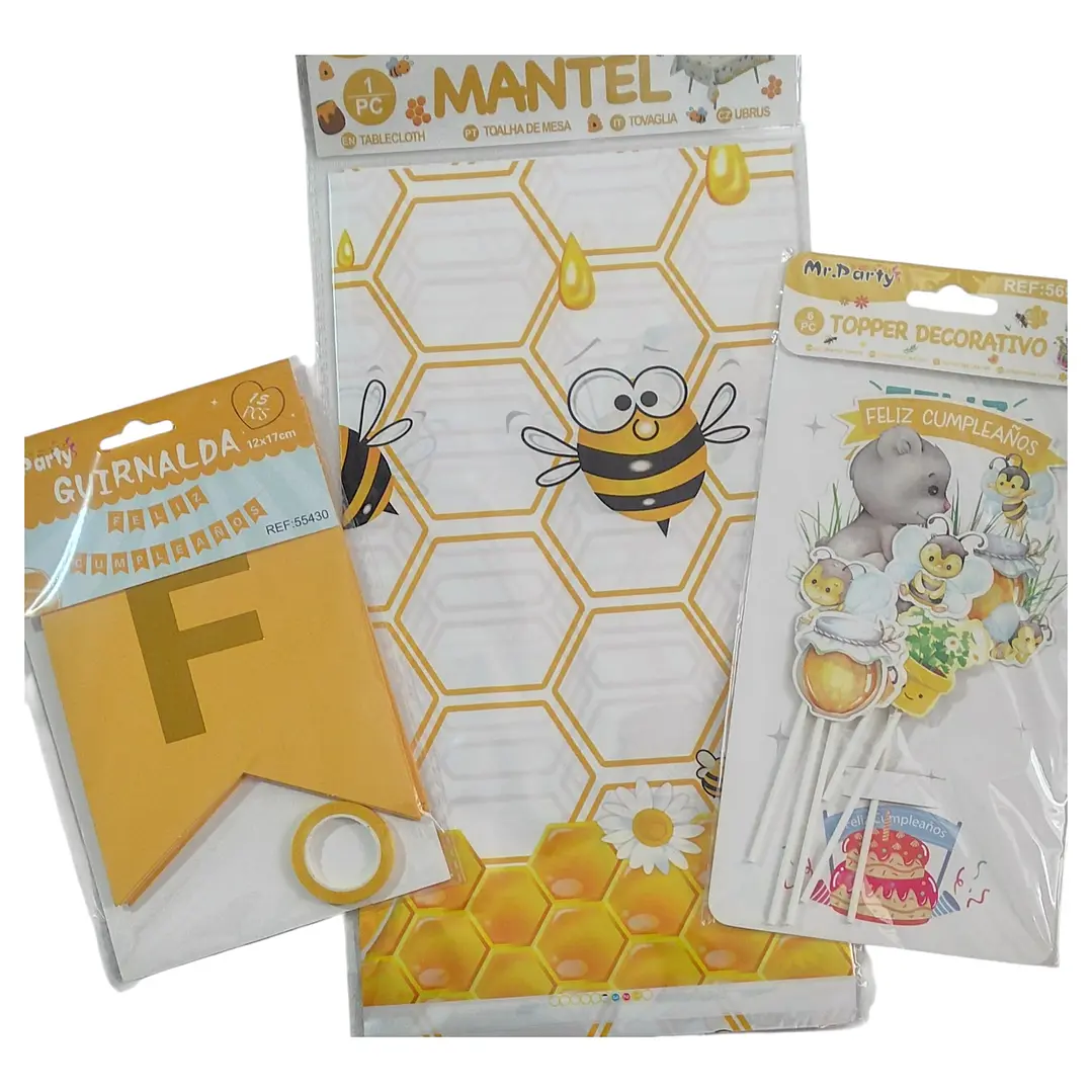 Set de cumpleaños de abeja  2