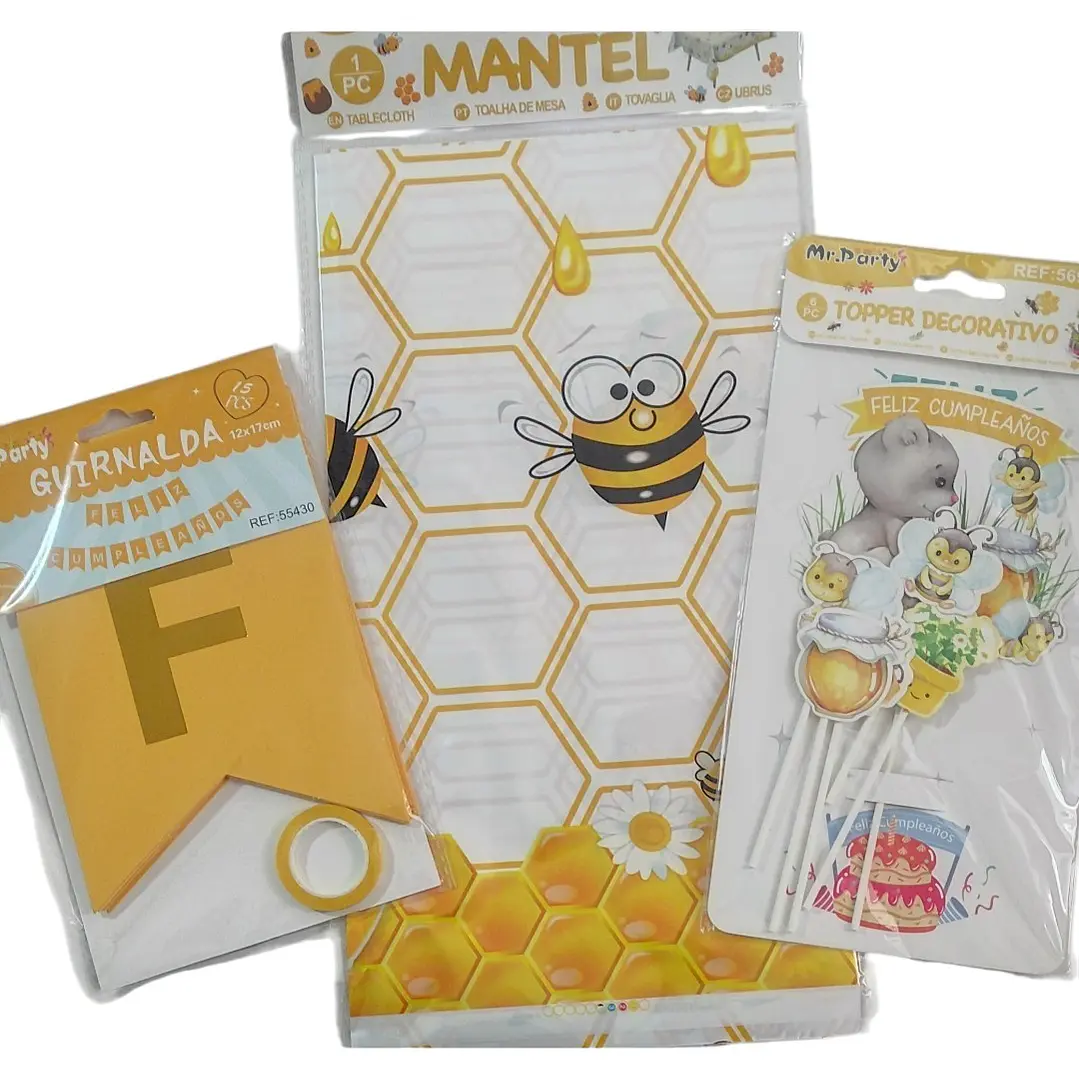 kit de cumpleaños abejita  1