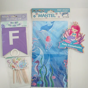 Kit de Cumpleaños  Sirenita 