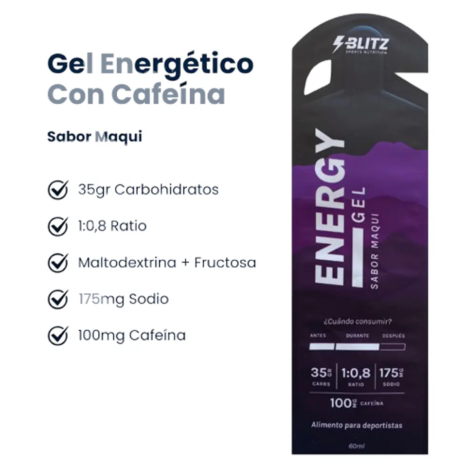 GEL ENERGÉTICO BLITZ MAQUI C/CAFEÍNA  1