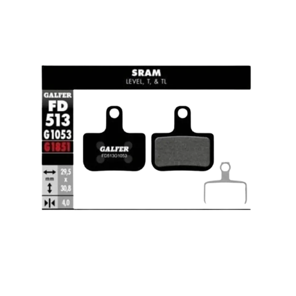 Pastillas Galfer - Sram Level T,TL, TLM y Ultimate 1
