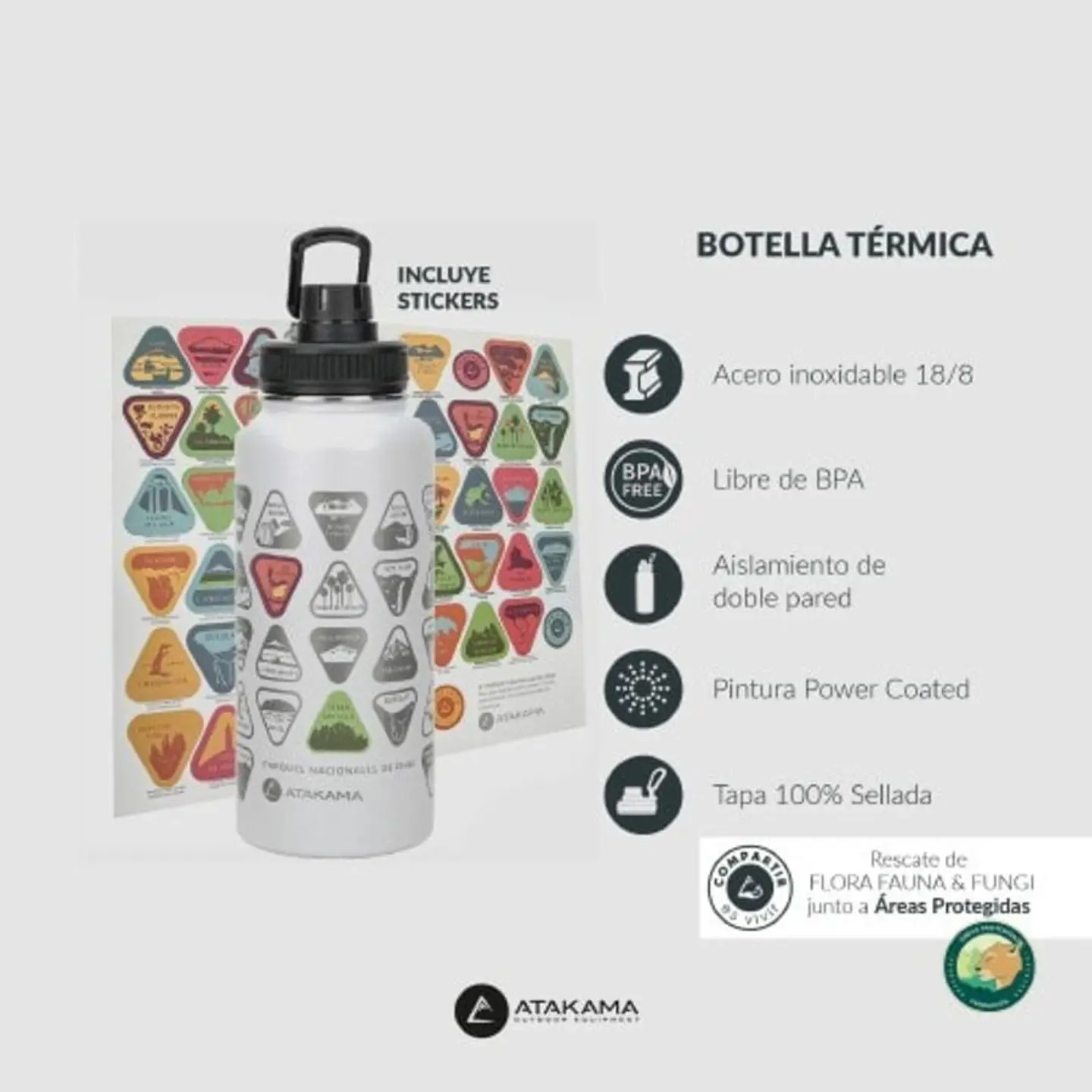 BOTELLA TÉRMICA PARQUES NACIONALES 1LT 3