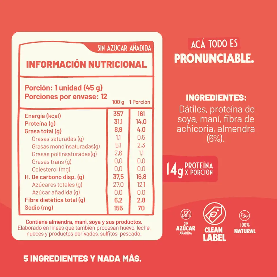 Protein Bar ALMENDRA Underfive 2