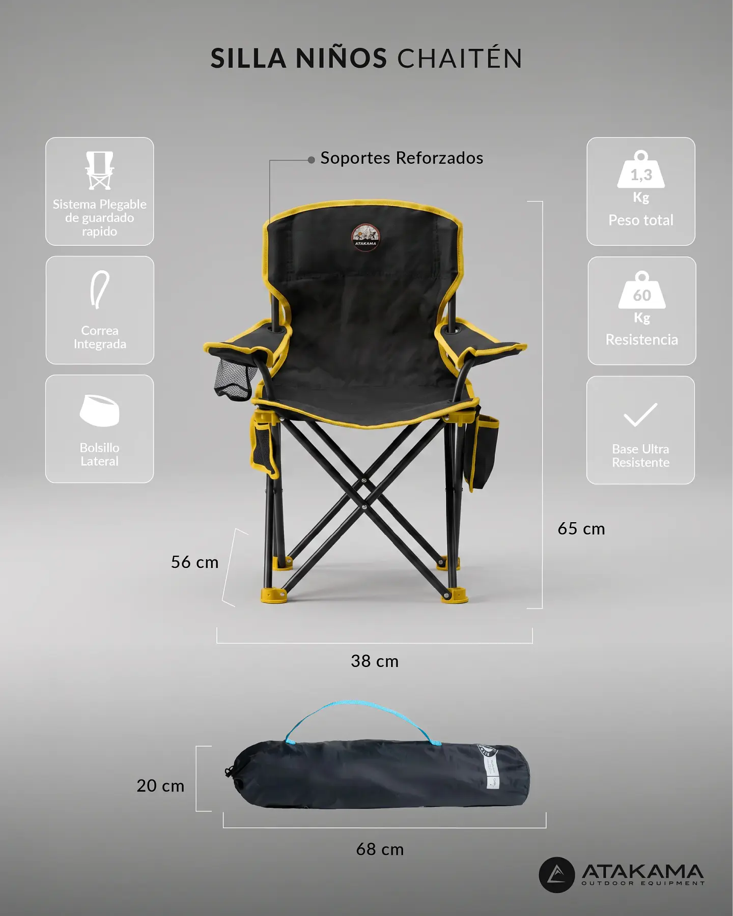 SILLA CAMPING CHAITEN KIDS 3