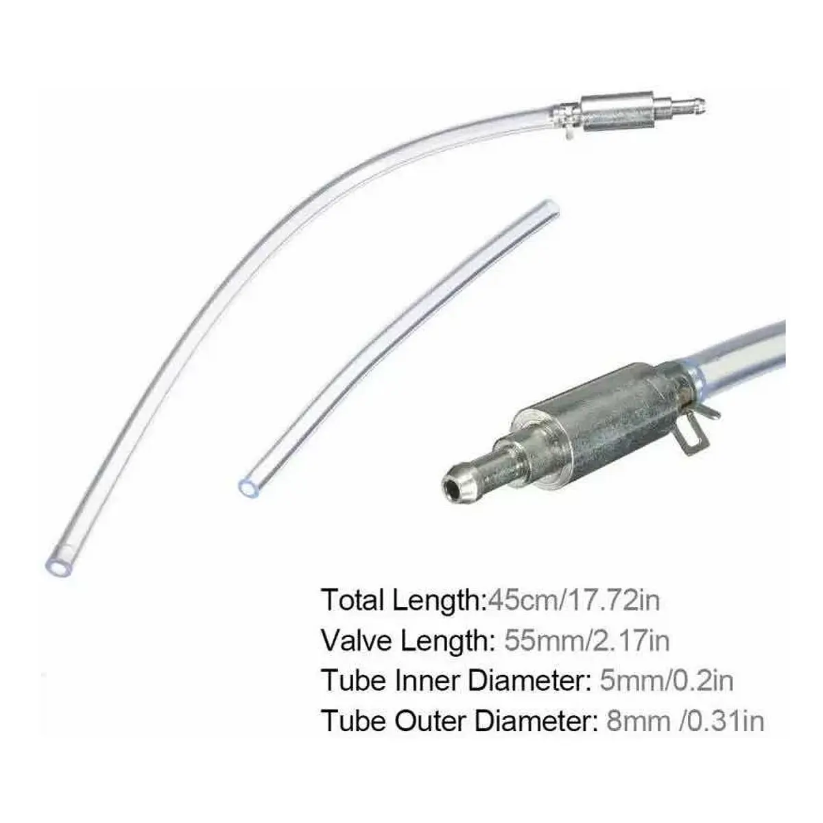 Manguera De Purga Para Líquido De Frenos | Con Válvula Antirretorno, Para Coches Y Motos