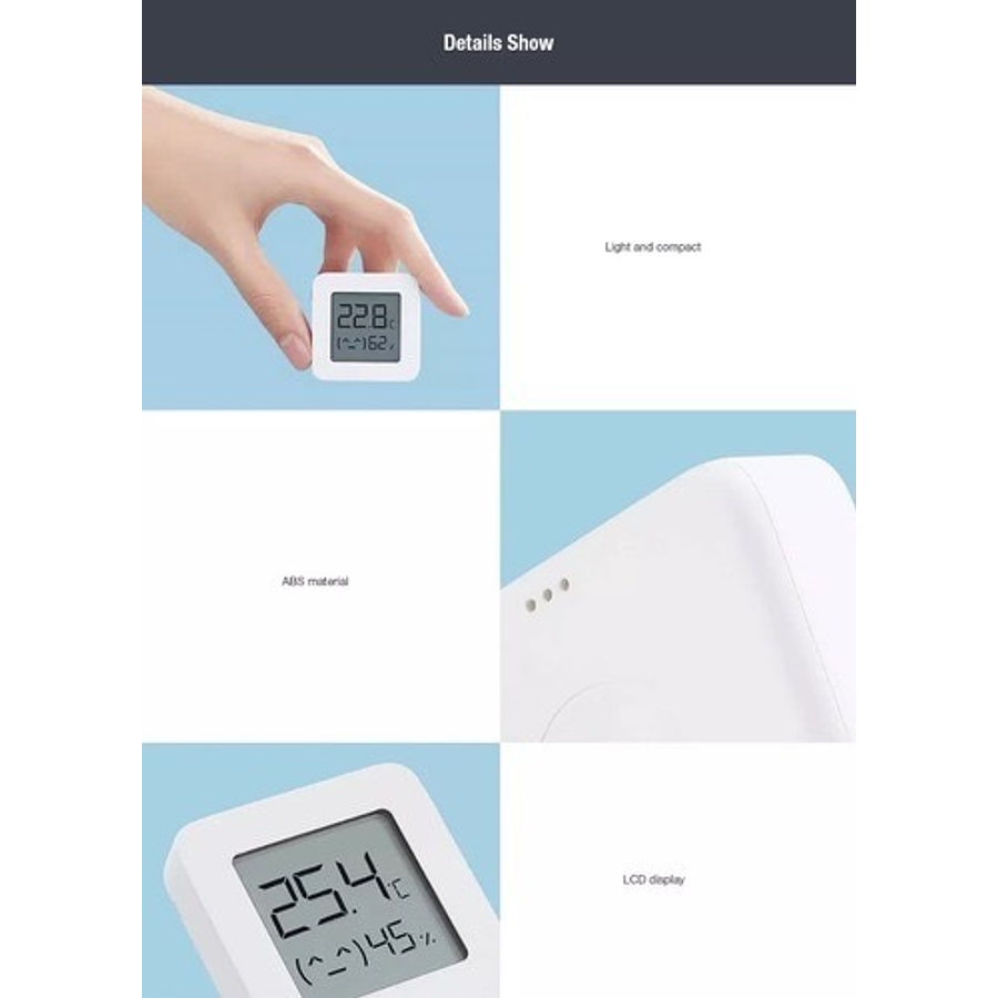 Xiaomi mijia 2 Medidor de Temperatura y humedad