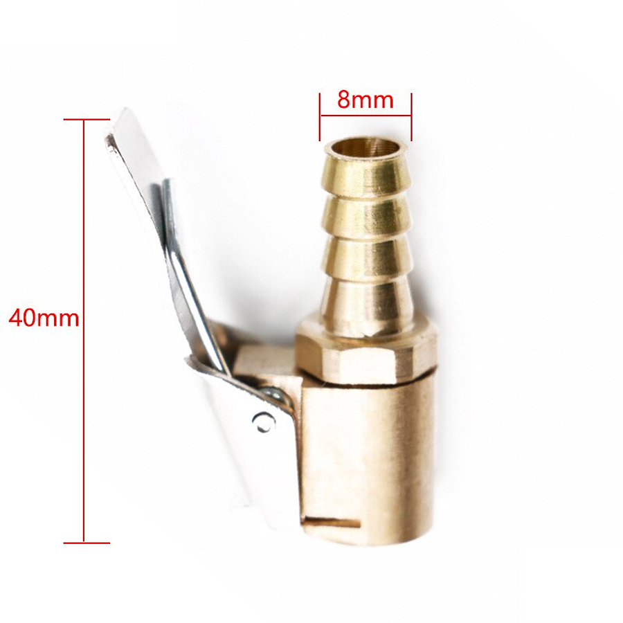 Boquilla Valvula Inflado Neumatico Abrazadera Insertable 