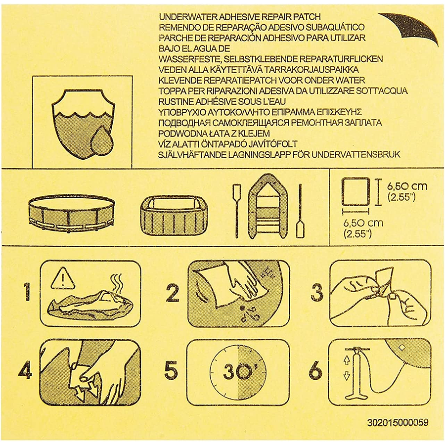 10 Parches De Reparacion Bajo Agua Piscinas Estructurales Inflables