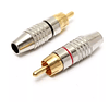 Par Conector RCA Plug Audio Video Sonido Premium