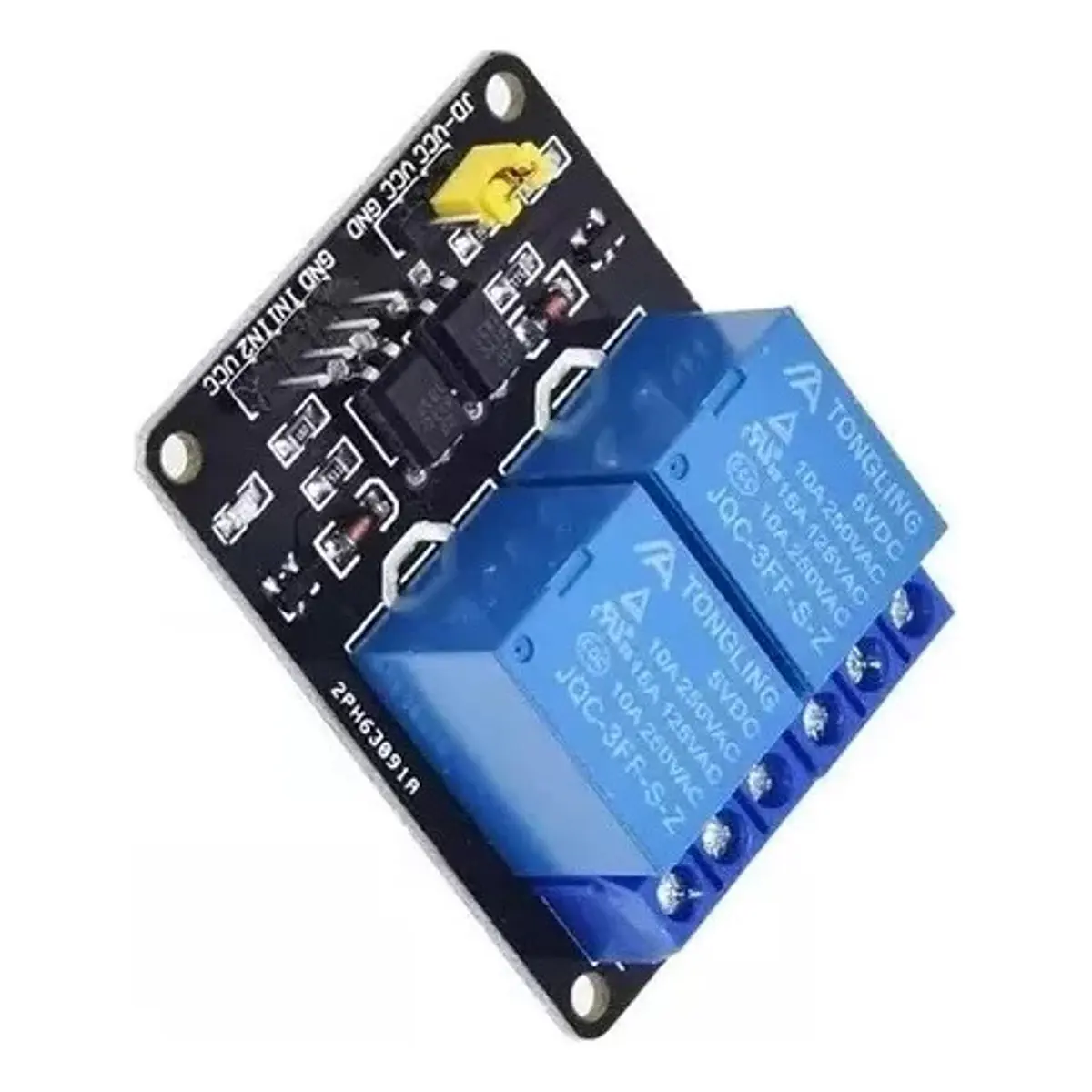 Módulo Relé 2 Canales Arduino Raspberry 5v Microcontrolador