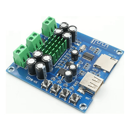 Placa Amplificadora Tpa3116d2 2 X 50w Bluetooth Micro Sd Usb