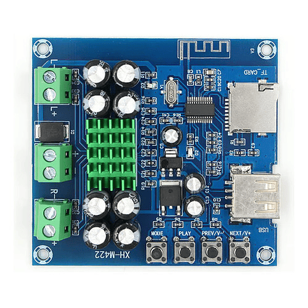 Placa Amplificadora Tpa3116d2 2 X 50w Bluetooth Micro Sd Usb