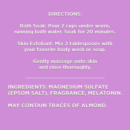 Sal De Epsom Manzanilla Lavanda Sulfato De Magnesio 1.36kg