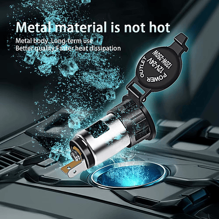 Enchufe Toma 12v 120w Auto Bus Camión Camper Embarcación