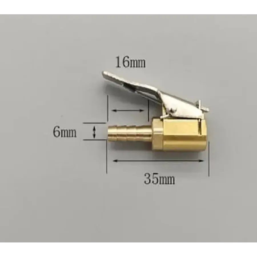 Boquilla Valvula Inflado Neumatico Abrazadera Insertable 
