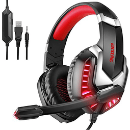 AUDÍFONO GAMER ERXUNG Modelo J30 Rojo