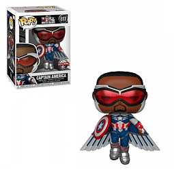 FUNKO POP! Marvel - The Falcon and the Winter Soldier: Falcon Captain America Flying Special Edition 