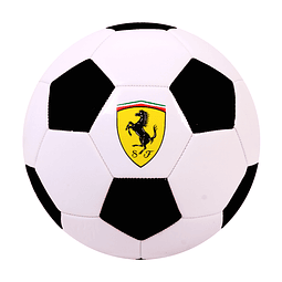 Machine Sewing Soccer Ball Ferrari White - Black