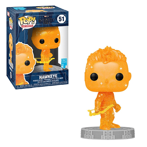 FUNKO POP! Art Series - The Infinity Saga: Hawkeye + Protector Acrílico