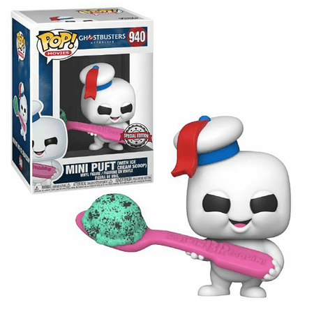 FUNKO POP! Movies - Ghostbusters Afterlife: Mini Puft with Ice Cream Scoop ( con bola de Helado) Special Edition) 940