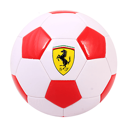 Machine Sewing Soccer Ball Ferrari White y Red