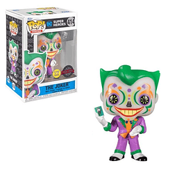 FUNKO POP! Heroes - DC: Day of the Dead The Joker Glows in The Dark 414