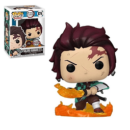 FUNKO POP! Animation - Demon Slayer: Tanjiro Kamado Hinokami Kagura Dance Limited Glow Chase Special Edition 