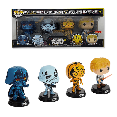 FUNKO POP! Star Wars - Darth Vader / Stormtrooper / C-3PO / Luke Skywalker 