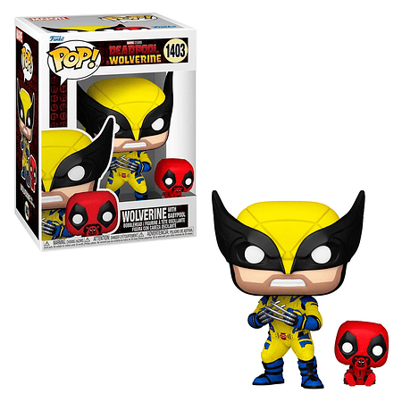 FUNKO POP! Marvel - Deadpool y Wolverine: Wolverine With Babypool 1403